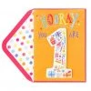 Hello Shop Monrovia Papyrus Hooray You Are 1 Birthday Card