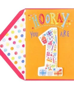 Hello Shop Monrovia Papyrus Hooray You Are 1 Birthday Card