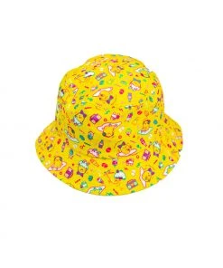 Sanrio Gudetama Lazy 80s Yellow Bucket Hat