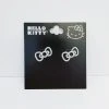 Sanrio Hello Kitty Bow Rhinestone Earrings