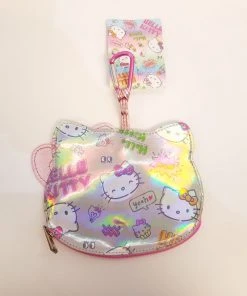 Sanrio Hello Kitty Metallic Face Aurora Key Ring JP