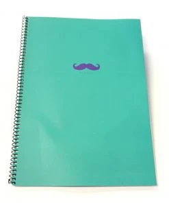 Hello Shop Monrovia Notebooks Bonjour Mustache Spiral Notebook