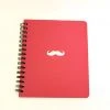 Hello Shop Monrovia Bonjour Mustache Mini Spiral Notebook Notebooks