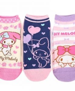 Sanrio My Melody 3 Pack Sneaker Socks