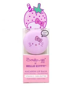 The Creme Shop X Hello Kitty Strawberry Rose Latte Macaron Lip Balm Shop All Collaborations
