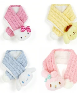 Enesco Sanrio Characters Die-Cut Knit Scarf Cinnamoroll