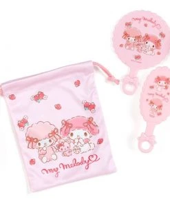 Hello Kitty Sanrio Characters Mirror And Brush Set
