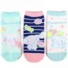 Sanrio Cinnamoroll 3 Pack Sneaker Socks