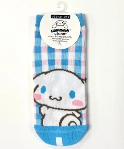 Weactive Cinnamoroll Sanrio Characters Gingham Adult Socks