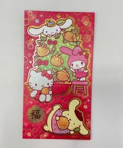 Hello Kitty Sanrio Characters Family Lunar New Year 2021 Long Red Envelopes