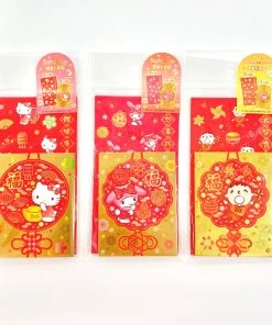 Weactive Sanrio Characters Two Sizes Red Pocket Pack Hello Kitty
