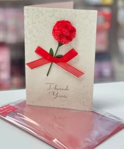 Pouches Sanrio Red Carnation Thank You Greeting Card