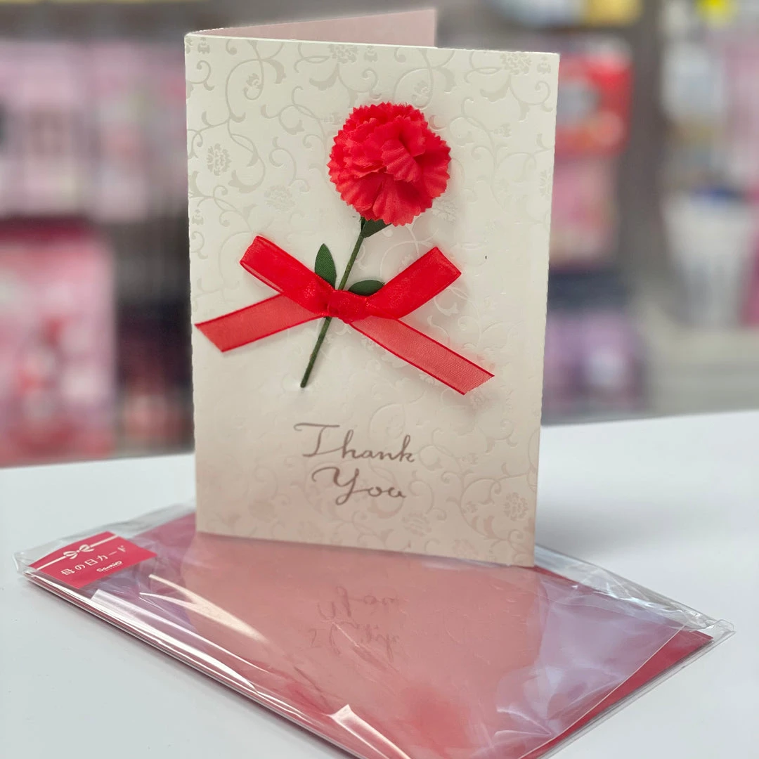 Pouches Sanrio Red Carnation Thank You Greeting Card