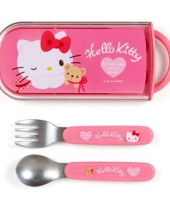 Sanrio Hello Kitty Lunch Combi Spoon And Fork Set