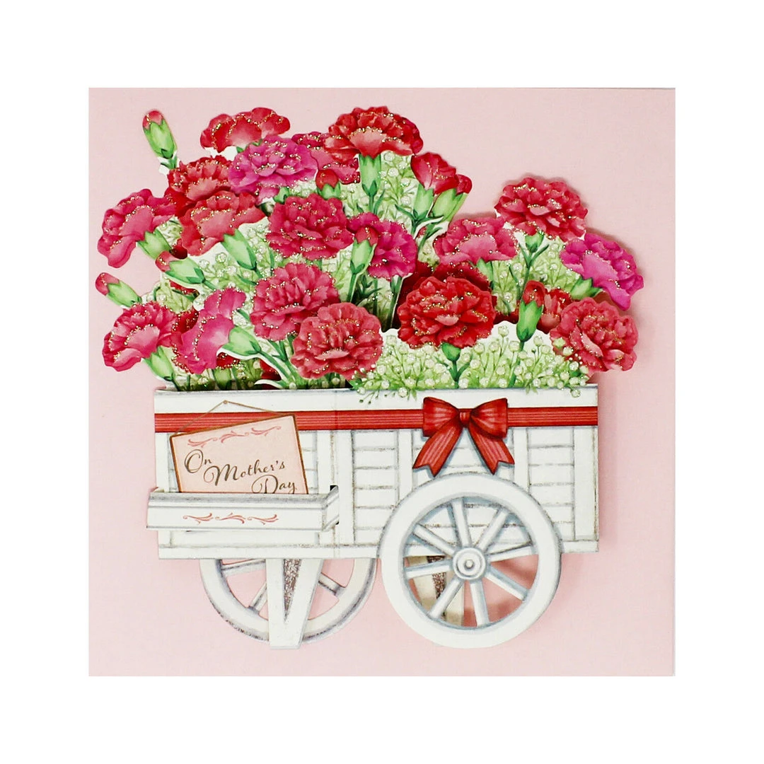 Sanrio Mother's Day Red Carnation Greeting Card Pouches