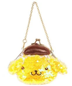 Sanrio Characters Sequin Mini Coin Purse Cinnamoroll