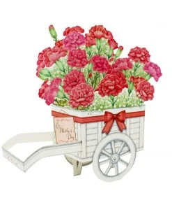 Sanrio Mother's Day Red Carnation Greeting Card Pouches