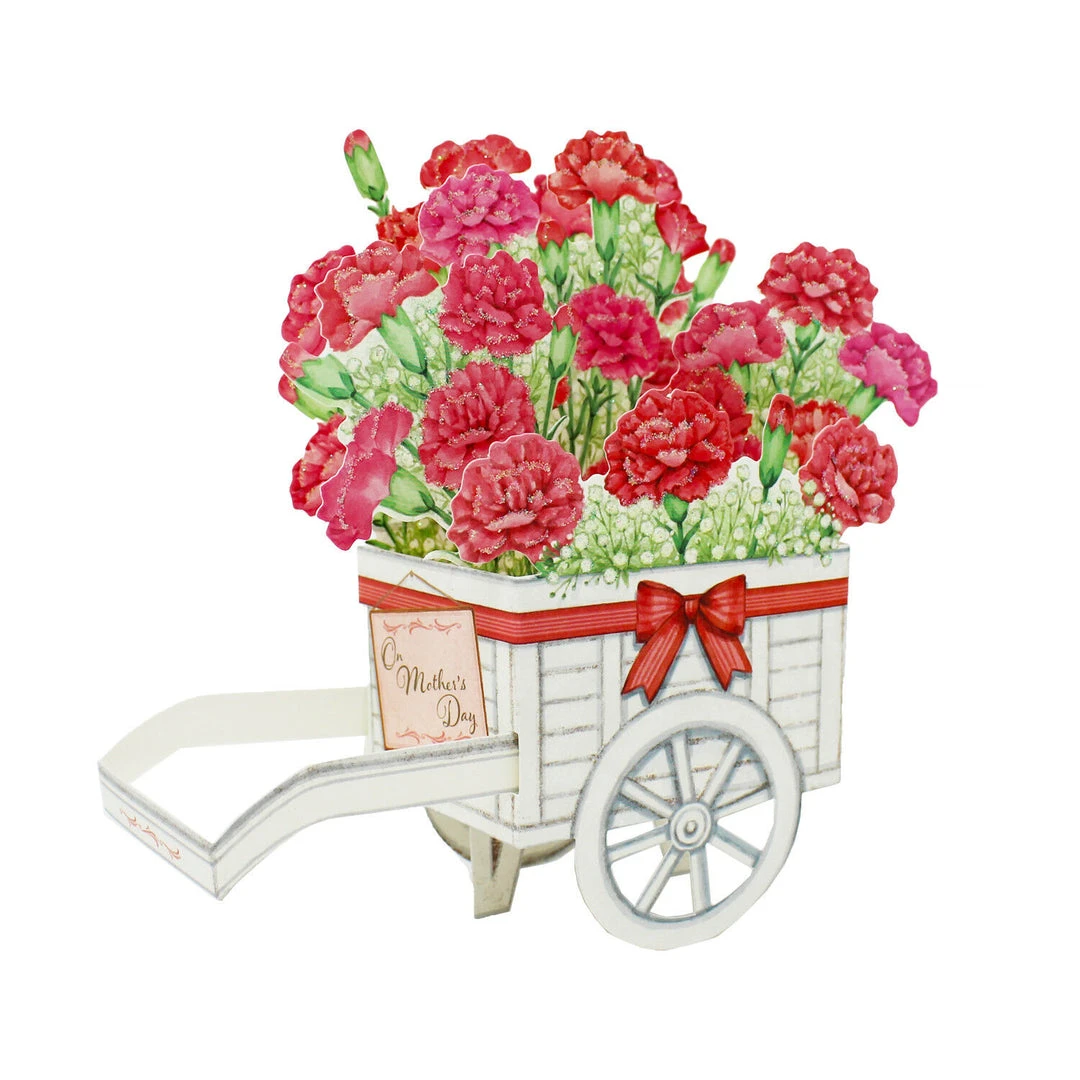 Sanrio Mother's Day Red Carnation Greeting Card Pouches