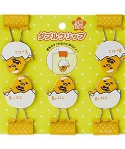 Sanrio Gudetama Binder Clips